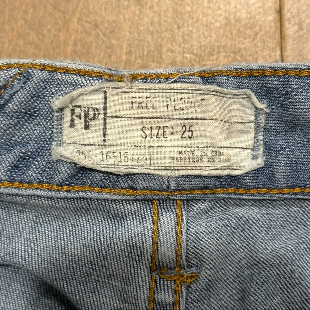 Free People Patchwork Skinny Jeans - Picture 3 of 4